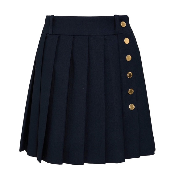 Sandro “Ashly” Pleated Snap Button Skirt, French Sz 40 - Picture 1 of 8